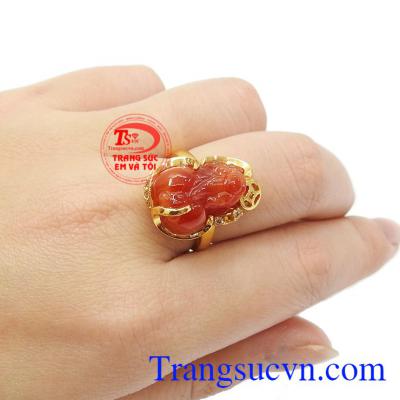 Trang sức Em và Tôi nhận đặt thiết kế các sản phẩm trang sức theo yêu cầu,Nhẫn nữ 14k tỳ hưu chiêu lộc