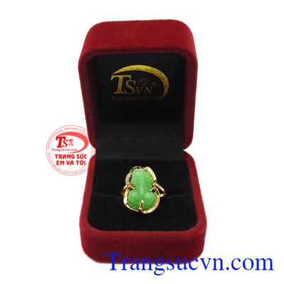 Nhẫn nữ 14k tỳ hưu tài lộc