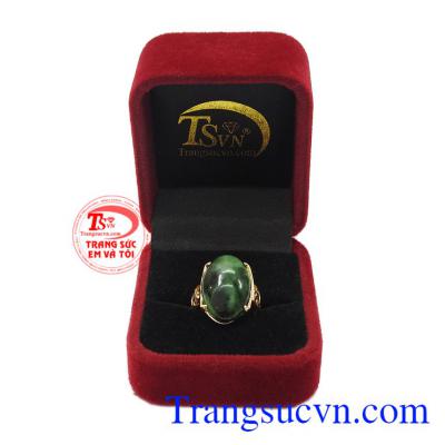 Nhẫn nữ Jadeite vàng 14k