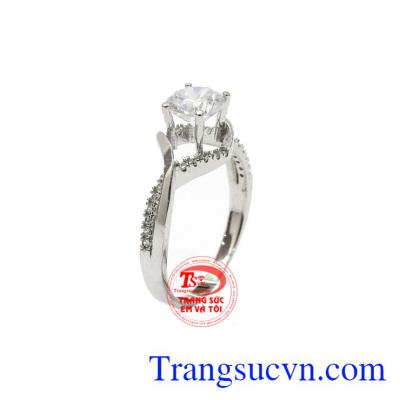 Nhẫn nữ Korea 10k dịu dàng được nhập khẩu hoàn toàn từ Hàn Quốc