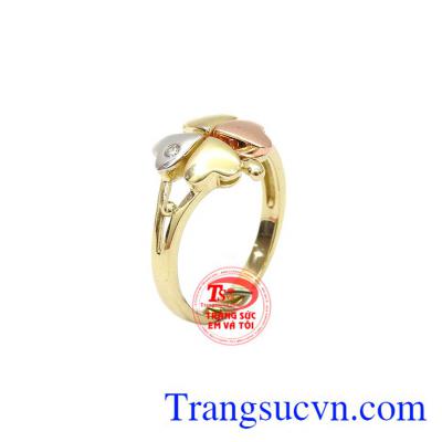 Nhẫn nữ vàng Korea 10k nữ tính kiểu dáng độc đáo mới lạ là sản phẩm hiện đang rất được ưa chuộng