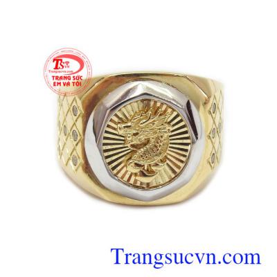 Nhẫn nam vàng 10k chế tác công nghệ cao cấp, đeo hợp thời trang phái mạnh