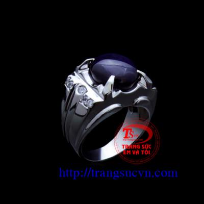  Nhẫn saphir vàng trắng