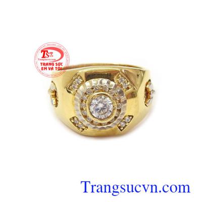 Nhẫn nam vàng tây bền đẹp, chất lượng, giao hàng toàn quốc.