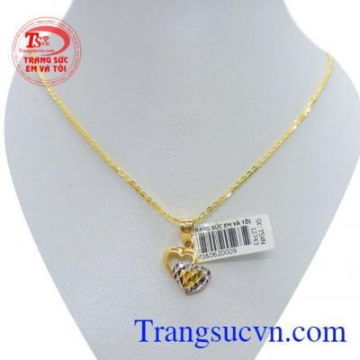 Nữ trang bộ trái tim đôi gắn kết yêu thương, giao hàng trên toàn quốc.