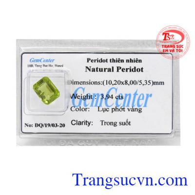 Peridot thiên nhiên ép vỉ đẹp là sản phẩm được chế tác từ đá Peridot thiên nhiên.