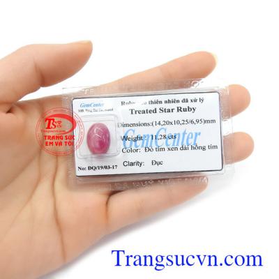 Ruby sao ép vỉ may mắn là viên đá tượng trưng cho Mặt Trời, quyền lực, tự do, may mắn và vui vẻ, giúp người đeo gặp nhiều tài lộc, may mắn và bình an trong cuộc sống