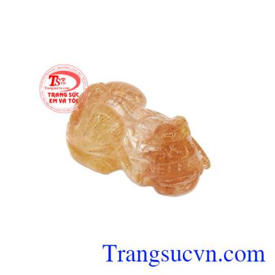 Tỳ hưu thạch anh tóc chiêu lộc mẫu mã đẹp