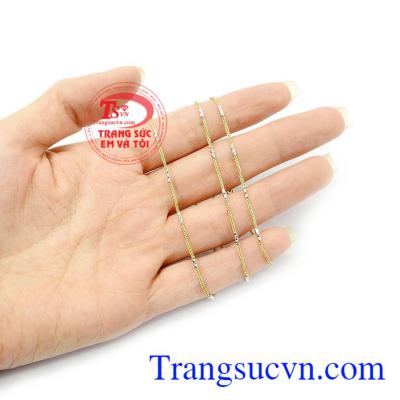 Công ty trang sức Em và Tôi chuyên chế tác và nhận làm theo yêu cầu. Dây vàng 10k Italy nữ