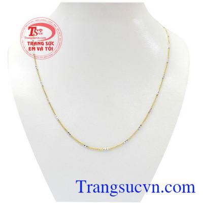 Dây vàng 10k Italy nữ đảm bảo chất lượng,vòng cổ vàng italy 10k món quà ý nghĩa cho người yêu thương