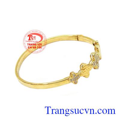 Vòng tay vàng 10k sáng bóng