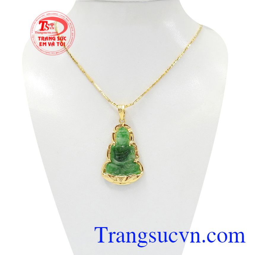 Bộ dây chuyền mặt Phật bọc vàng là sản phẩm kết hợp từ mặt Phật Tổ Như Lai bọc vàng 14k và dây chuyền vàng.