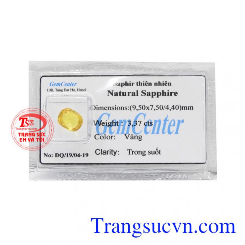 Đá ép vỉ Sapphire đẹp