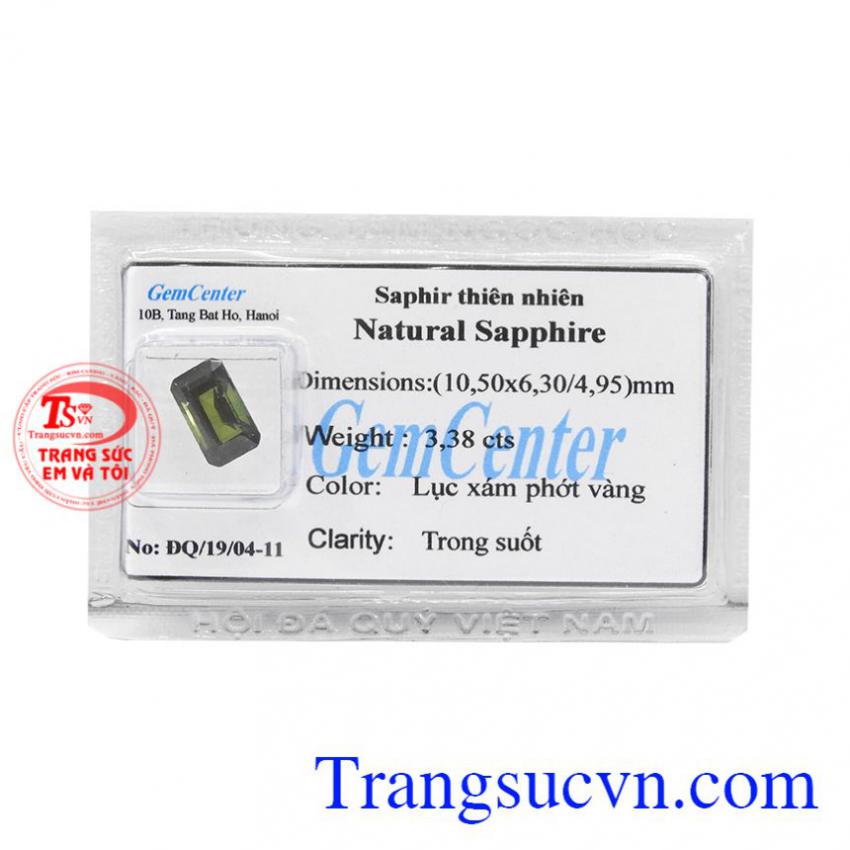 Đá Sapphire ép vỉ bình an