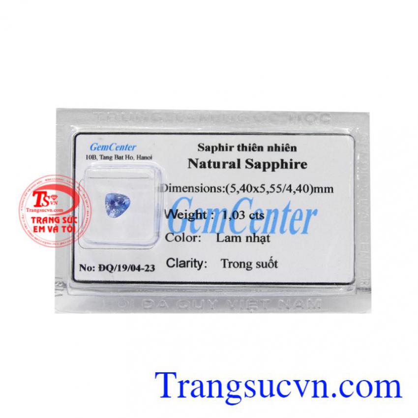 Đá Sapphire thiên nhiên ép vỉ