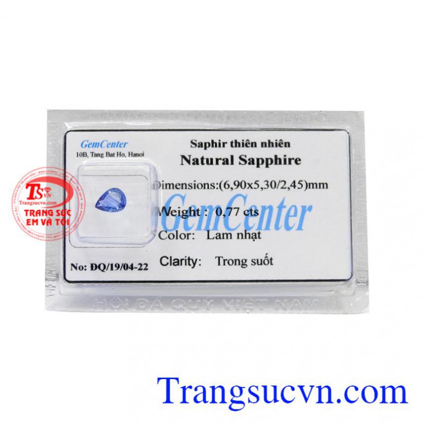 Đá Sapphire thiên nhiên ép vỉ đẹp