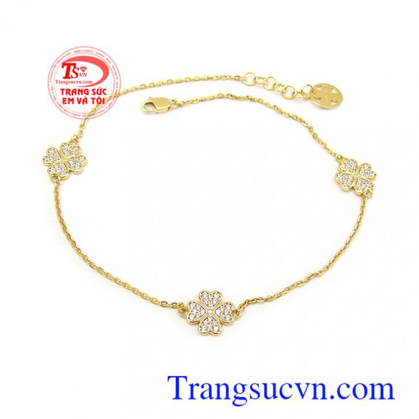 Lắc chân vàng tây 10k nhỏ xinh