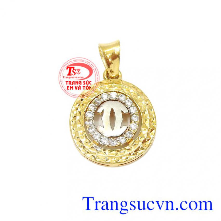 Mặt Chanel 2 tầng vàng