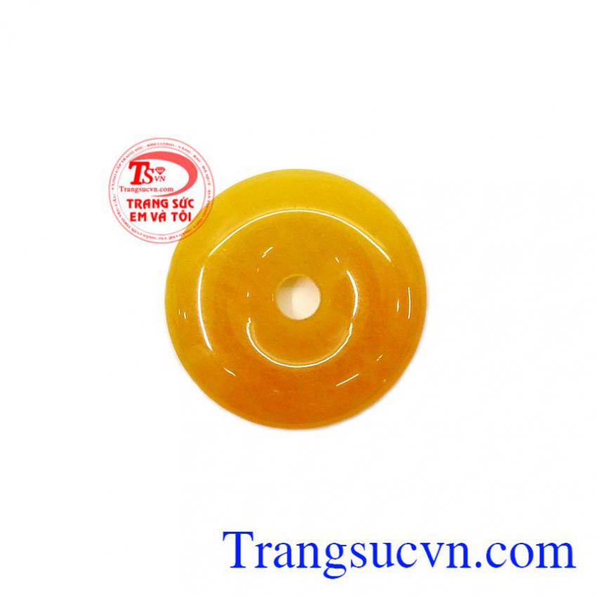 Mặt đồng xu Jadeite mệnh kim