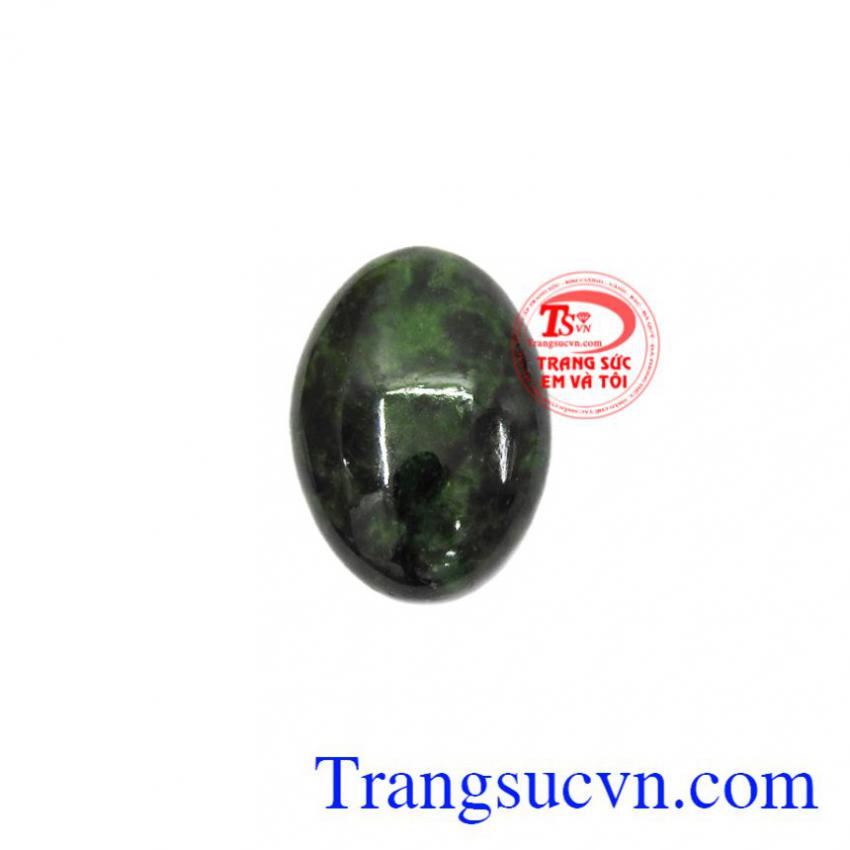 Mặt ngọc cẩm thạch oval may mắn