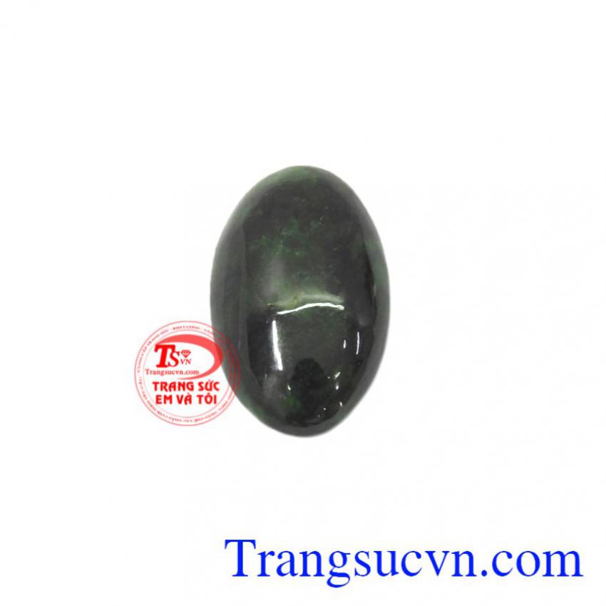 Mặt ngọc cẩm thạch oval thiên nhiên