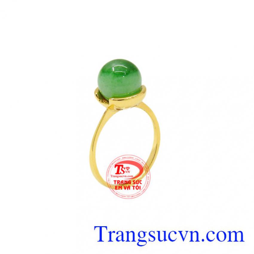 Nhẫn nữ cẩm thạch vàng 14k