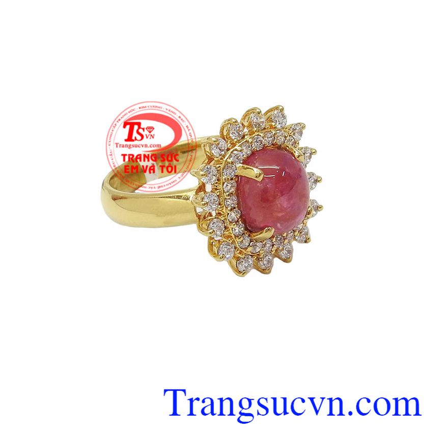 Nhẫn nữ sapphire hồng