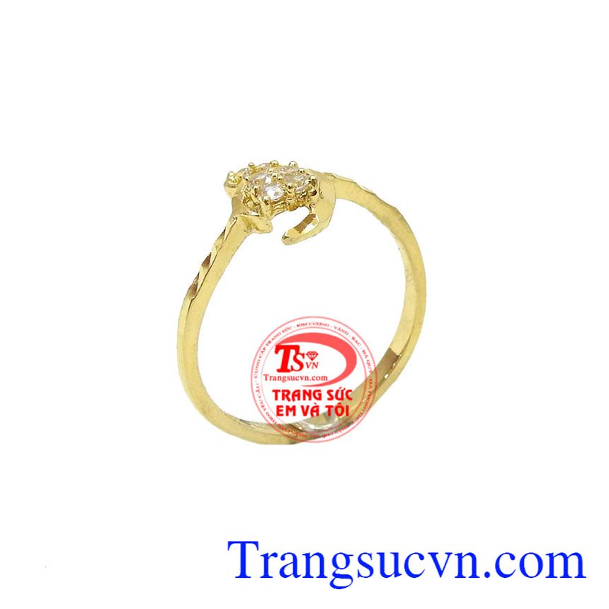 Nhẫn nữ vàng tây đẹp là sản phẩm xinh xắn dành tặng các bạn nữ