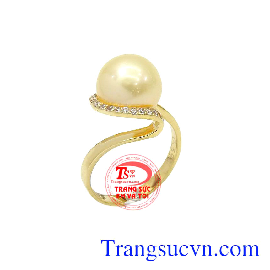 Nhẫn vàng ngọc trai đẹp là sản phẩm được thiết kế 3D đặc sắc với kiểu dáng thời trang, sang trọng