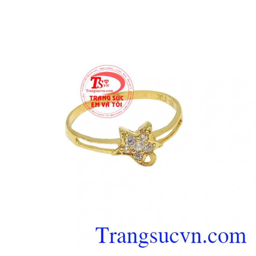 Nhẫn vàng nữ ngôi sao đẹp