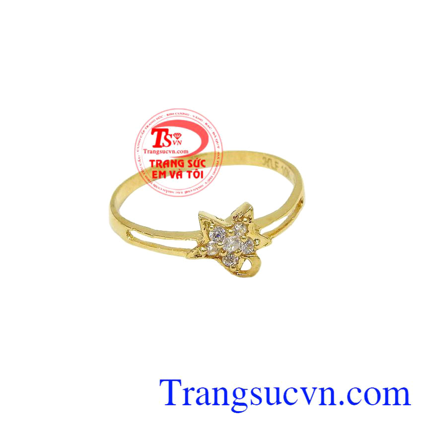 Nhẫn vàng nữ ngôi sao đẹp là sản phẩm nhẫn nữ đẹp được thiết kế hình ngôi sao xinh xắn
