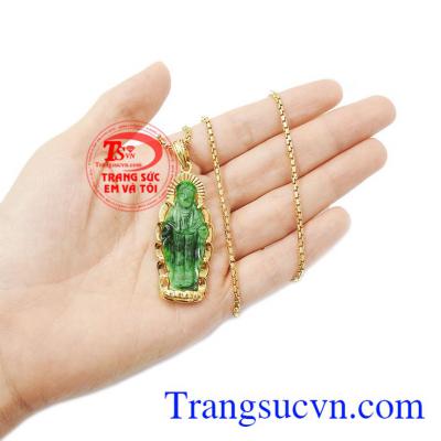 Bộ dây chuyền đức mẹ vàng 14k được kiểm định chất lượng đảm bảo uy tín