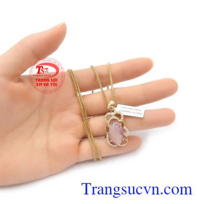 Bộ dây chuyền nữ sang trọng, tinh tế, là món quà ý nghĩa cho người yêu thương Bộ dây chuyền Sapphire tài lộc