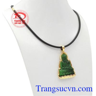 Bộ trang sức phật a di đà ngọc cẩm thạch hợp phong thủy mang đến sự bình an và may mắn. 