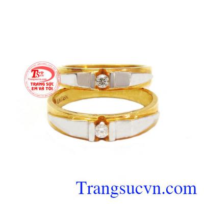 nhẫn cưới giá rẻ đẹp,Cặp nhẫn cưới kim cương khác