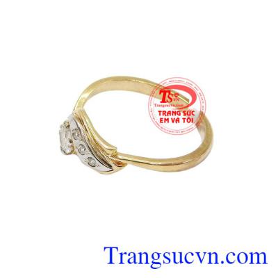 Nhẫn nữ vàng tây dành cho phái đẹp phù hợp làm quà tặng sinh nhật hoặc trong các dịp ý nghĩa