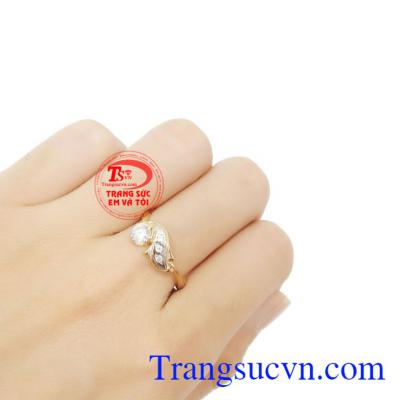 Nhẫn nữ vàng tây dành cho phái đẹp phù hợp làm quà tặng sinh nhật hoặc trong các dịp ý nghĩa