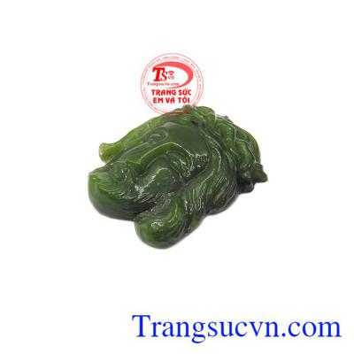 Sản phẩm có thể bọc vàng hoặc bạc làm mặt dây cho cả nam và nữ,Chúa Đội Mã gai ngọc Nephrite