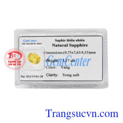 Đá ép vỉ Sapphire may mắn