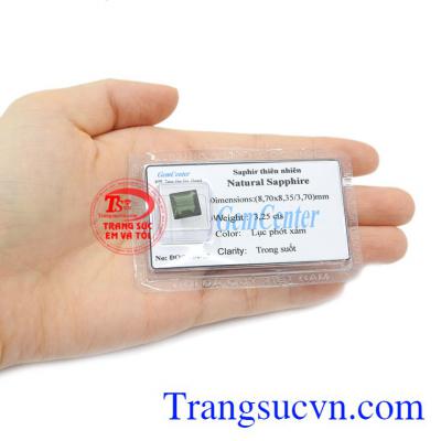 Đá Sapphire ép vỉ hưng thịnh có giấy kiểm định uy tín từ trung tâm kiểm định.