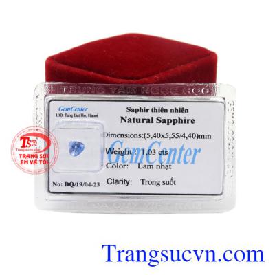 Đá Sapphire thiên nhiên ép vỉ có thể dùng làm mặt nhẫn.