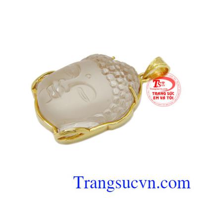 Mặt đầu phật Adida vàng mang đến sự thanh tịnh, an yên, đem lại cảm giác bình yên cho người đeo.