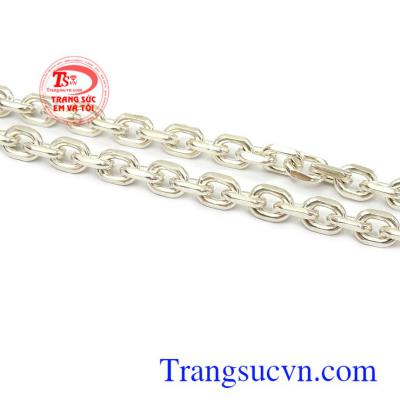 Dây chuyền bạc nam sang trọng, đẳng cấp, mạnh mẽ