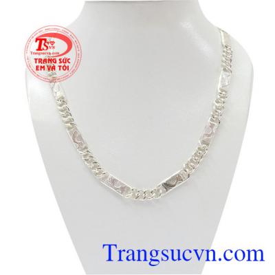 Dây chuyền bản đồ Việt Nam, dây chuyền bạc nam đẹp, họa tiết bản đồ việt nam