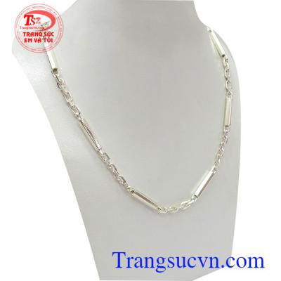 Dây chuyền nam bạc nam tính bền đẹp, chất lượng, chế tác công nghệ cao cấp