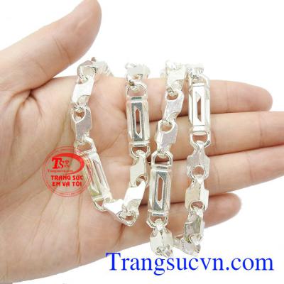 Sản phẩm phù hợp với mọi độ tuổi, làm quà tặng cho người thân và bạn bè,Dây chuyền nam mạnh mẽ bạc 925