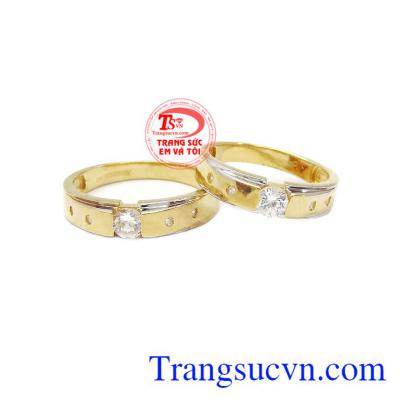 Đôi nhẫn cưới đẹp sang trọng