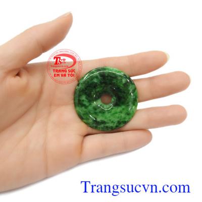 Đồng xu phỉ thúy tài lộc may mắn màu sắc đẹp, chất lượng cao, đeo sang trọng, đẳng cấp