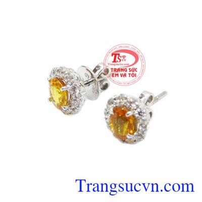 Hoa tai Sapphire chất lượng tạo nên sự tỏa sáng và lộng lẫy cho chủ nhân sờ hữu