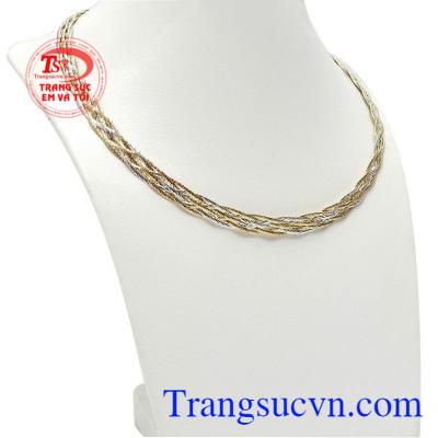 Kiềng vàng nhập khẩu sang trọng và quý phái. Kiềng vàng Italia 10k sang trọng